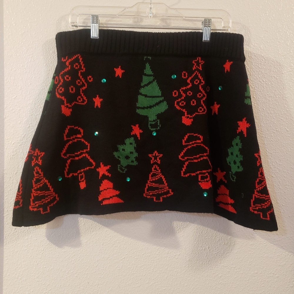 Knit Christmas skirt